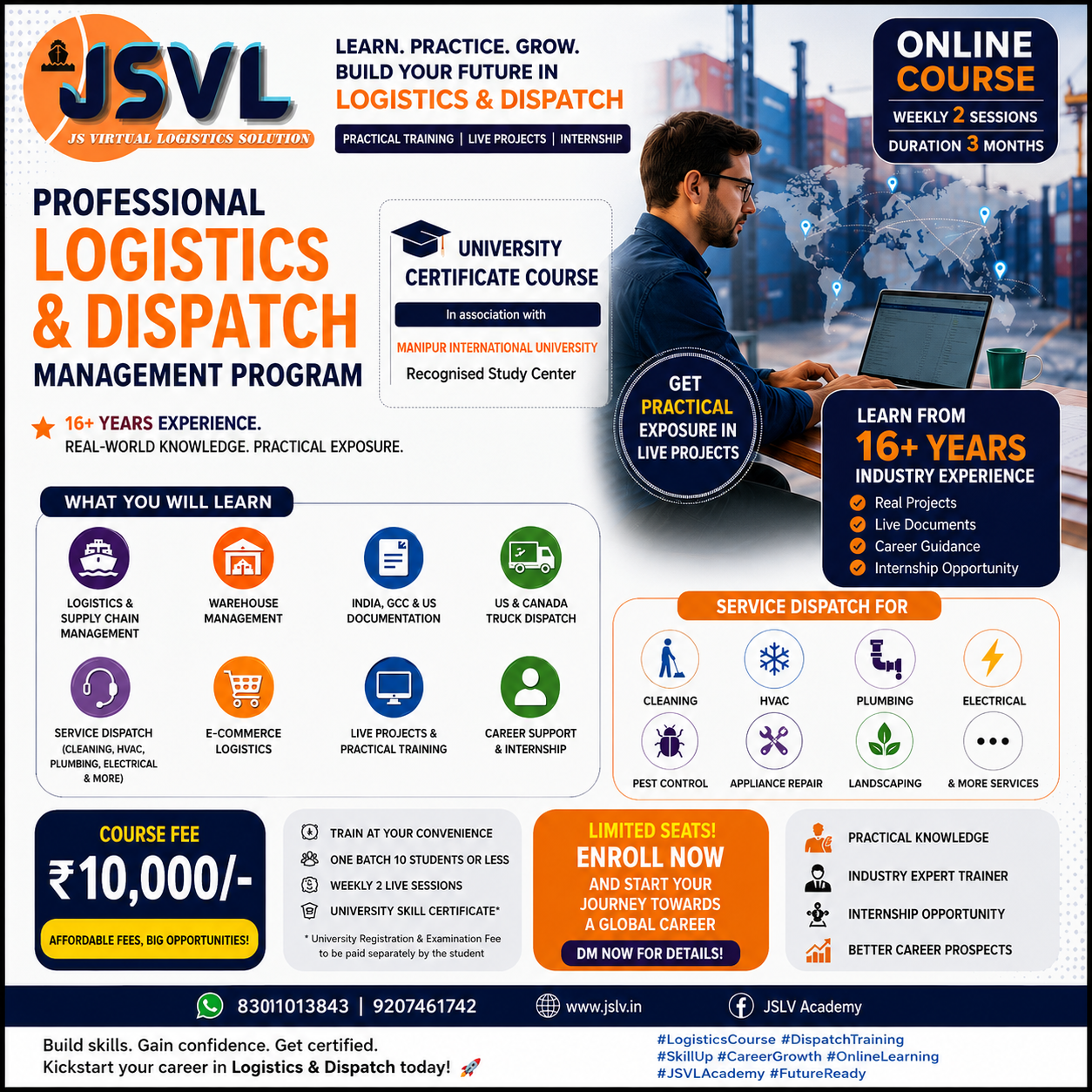 JSLV Academy Professional Logistics and Dispatch Management Program
